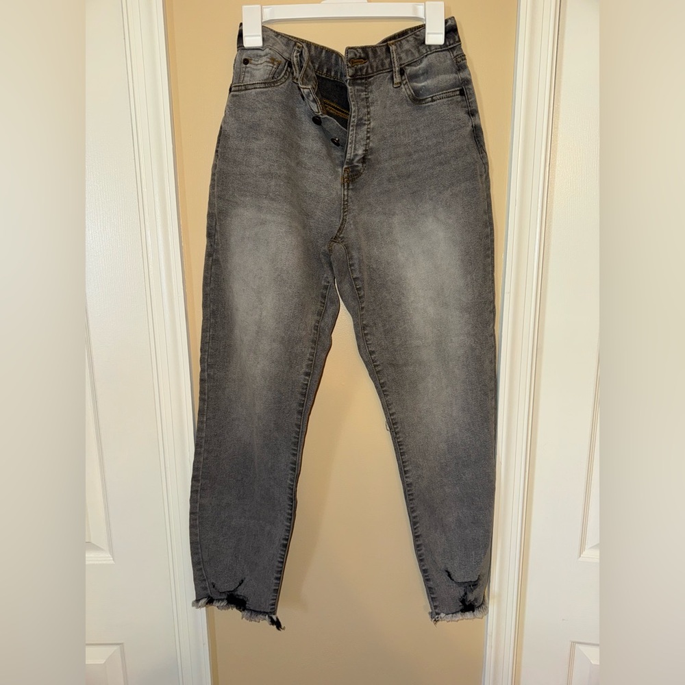 Fashion Nova Gray Distressed Women Jeans